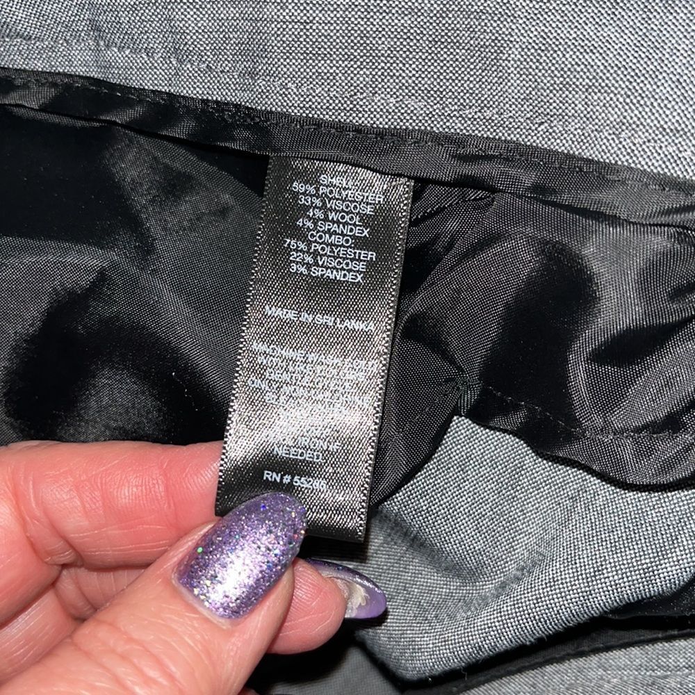 Express Editor Pants. Size 4 Regular. Grey And Bl… - image 7